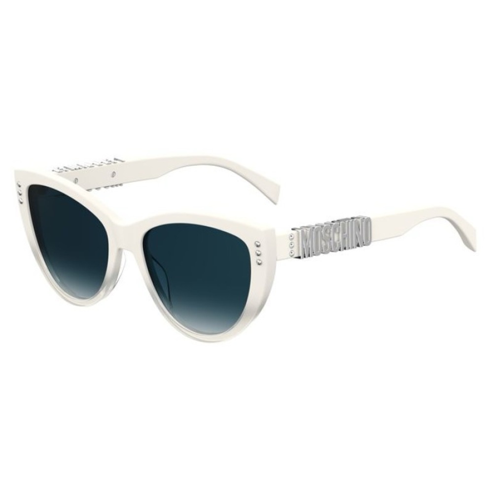 Moschino Mos 018/S Sunglasses White/ Blue Gradient Lense